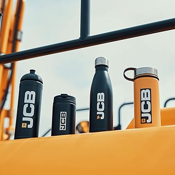 JCB Black Water Bottle