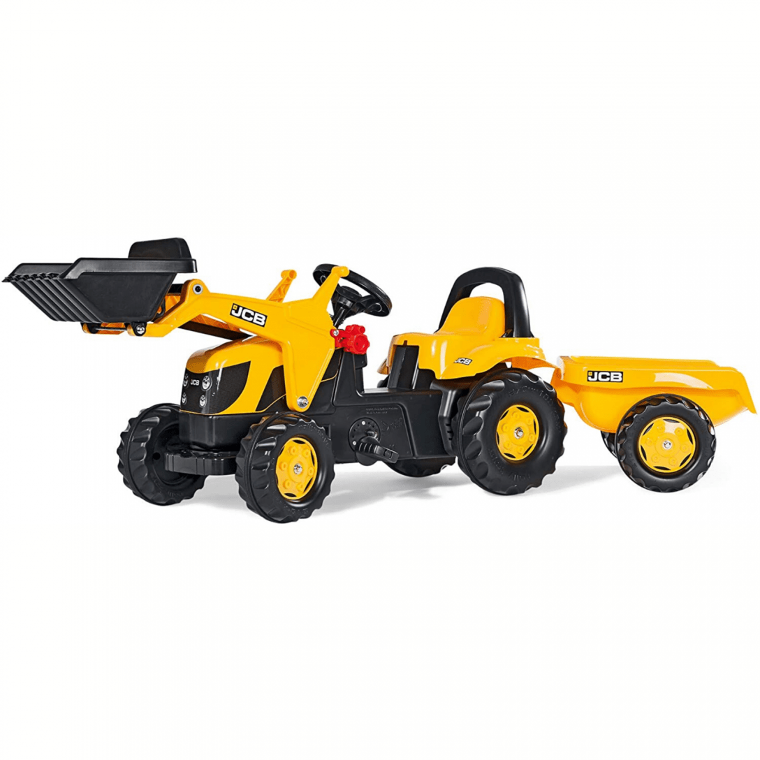 JCB Front Loader with Trailer Kids Ride on